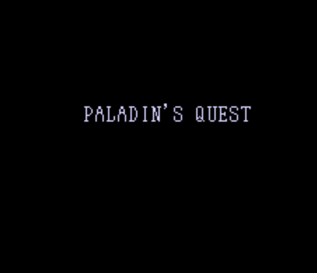 Paladins Quest Title Screen